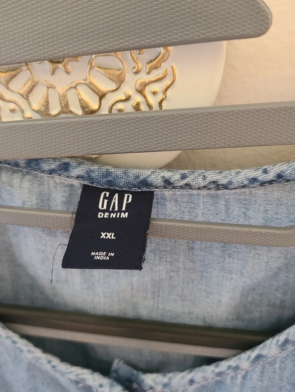 Gap denim jumpsuit girls size XXL  Pockets elastic waistband